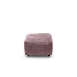 Abakus Direct Harriet Crushed Chenille Footstool In Pink - thumbnail 5