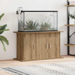 Walplus Artisan Oak Aquarium Stand & Cabinet 101X41X58Cm Engineered Wood - thumbnail 3