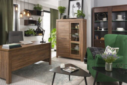 Impact Furniture Study Home Office Furniture Set Large Desk + Mobile Pedestal Drawer Oak Effect Gent - thumbnail 9