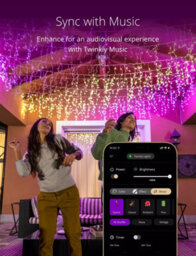 Twinkly Icicle App-Controlled Led Christmas Lights With 190 Rgb (16 Million Colours) Clear Wire. Indoor And Outdoor Smart Lighting - thumbnail 6