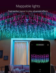 Twinkly Icicle App-Controlled Led Christmas Lights With 190 Rgb (16 Million Colours) Clear Wire. Indoor And Outdoor Smart Lighting - thumbnail 4