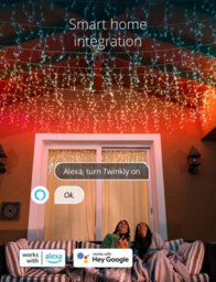Twinkly Icicle App-Controlled Led Christmas Lights With 190 Rgb (16 Million Colours) Clear Wire. Indoor And Outdoor Smart Lighting - thumbnail 7