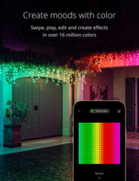 Twinkly Icicle App-Controlled Led Christmas Lights With 190 Rgb (16 Million Colours) Clear Wire. Indoor And Outdoor Smart Lighting - thumbnail 3
