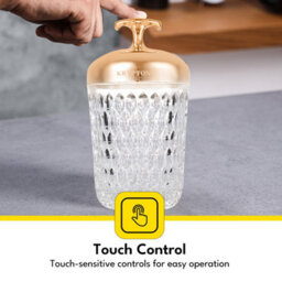 Krypton Pair Of 2 Rechargeable Table Lamp 2 Hours 3 Stepless Dimming, Gold - thumbnail 4