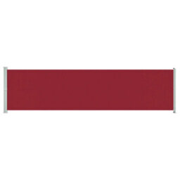 Walplus Patio Retractable Side Awning Garden Sun Shade Canopy Gazebo For Back Door, Porch, Patio 600X160 Cm Red - thumbnail 2