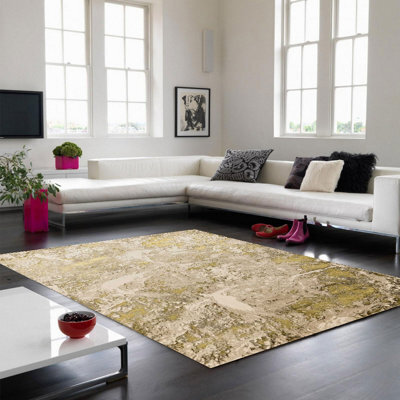 Lustre Abstract Optical Modern Easy To Clean Rug For Living Room Bedroom And Dining Room-240Cm X 340Cm - image 1