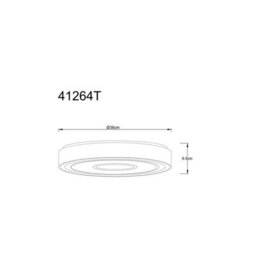 Luminosa Lighting Luminosa Astania Decorative Flush Ceiling Light White Center Tunnel Effect Led 3000K - thumbnail 8