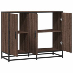 Berkfield Sideboard Brown Oak 94X35X76 Cm Engineered Wood - thumbnail 7