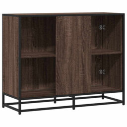 Berkfield Sideboard Brown Oak 94X35X76 Cm Engineered Wood - thumbnail 6