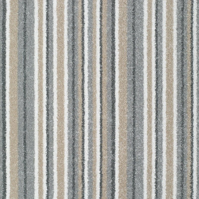 Banquet Stripes And Plains Bleach Cleanable Carpet By Remland (Cardamon Stripe, 4M X 4M) - image 1