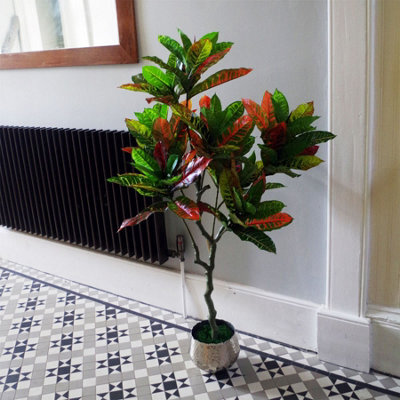 Leaf Artificial 130Cm Codiaeum Multicoloured Tree - image 1