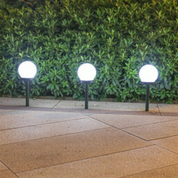 Set Of 6 Solar Globe Garden Stake Lights Outdoor - thumbnail 1