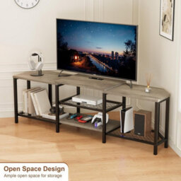Tv Stand For Tvs Up To 75 Inch Corner Center With Power Outlet - thumbnail 4