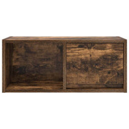 Berkfield Tv Cabinet Smoked Oak 60X31X25.5 Cm Engineered Wood - thumbnail 6