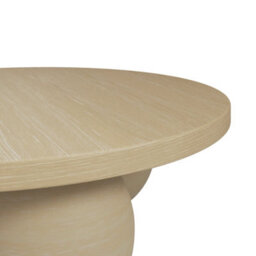 Wyld Haus Templemore Round Cream Concrete Coffee Table By - thumbnail 3