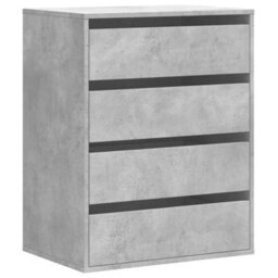 Walplus Corner Chest Of Drawers Concrete Grey 60X41X76 Cm Engineered Wood - thumbnail 2