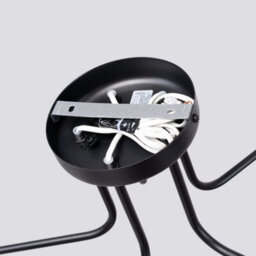 Luminosa Lighting Luminosa Astral Minimalist Semi Flush Ceiling 5 Light Black - thumbnail 5