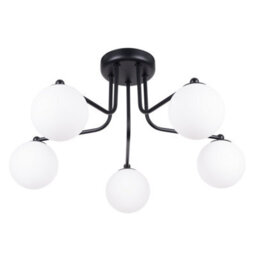 Luminosa Lighting Luminosa Astral Minimalist Semi Flush Ceiling 5 Light Black - thumbnail 1