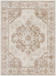Livabliss Roma-Vintage Brown Grey Ivory Traditional Boho Living Dining Bedroom Rug 160 X 215 Cm Easy Care, Non Shedding - thumbnail 1