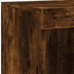 Berkfield Sideboard With Led Lights Smoked Oak 81X37X100 Cm - thumbnail 9