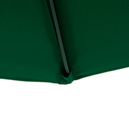 Outsunny 3(M) Half Round Parasol Garden Sun Umbrella Metal W/ Crank Green - thumbnail 8