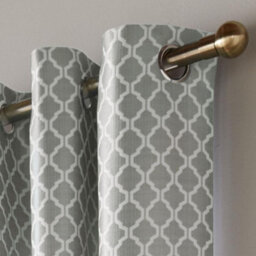 Luxury Living Cotswold Two Tone Ring Top Curtains Silver - thumbnail 2