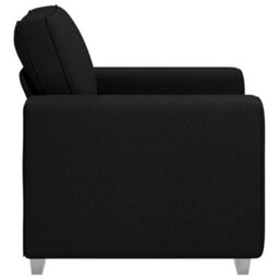 Vidaxl Sofa With Cushion Black 100 X 77 X 82 Cm Fabric - thumbnail 6