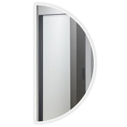 Fino Stone Setenil Half Moon Heated Anti-Fog Led Bathroom Mirror 60X120Cm - thumbnail 2