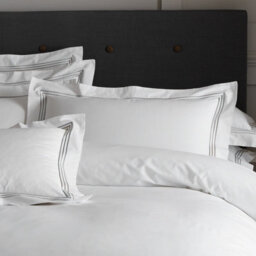 Gc Gaveno Cavailia Sheer Elegance Duvet Cover Bedding Set Super King 3Pc White/charcoal With Matching Pillowcases - thumbnail 2