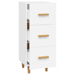 Berkfield Stylish Sideboard White 34.5X34X90 Cm Engineered Wood - thumbnail 6