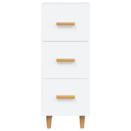 Berkfield Stylish Sideboard White 34.5X34X90 Cm Engineered Wood - thumbnail 5