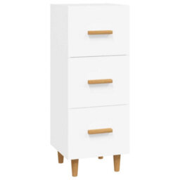 Berkfield Stylish Sideboard White 34.5X34X90 Cm Engineered Wood - thumbnail 1