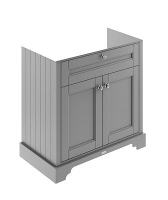 Old London Floor Standing Vanity Unit, Durable 2 Soft Close Door Sink Cabinet With Shelf - image 1