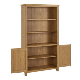 The Furniture Market Cotswold Rustic Oak Tall Wide Bookcase - thumbnail 5