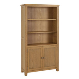 The Furniture Market Cotswold Rustic Oak Tall Wide Bookcase - thumbnail 4