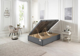 Somnior Beds Somnior 2Ft6 Millbank Ottoman Bed-Side Opening-Charcoal Plush - thumbnail 1