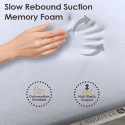 Ds Living Essentials 7.5Cm Thick Memory Foam Mattress Topper - Single - thumbnail 5