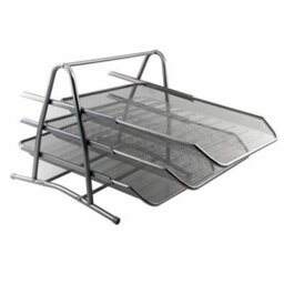 3 Tier Metal Office Desk Filing Letter Tray Document Holder
