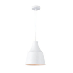 Bubly Bathrooms Volta White E27 Ip44 Bathroom Pendant Light - Adjustable 1M Drop
