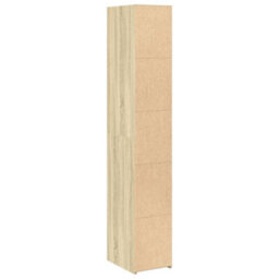Berkfield Highboard Sonoma Oak 30X41X185 Cm Engineered Wood - thumbnail 6