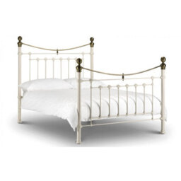 Ashfield Victorian Style Stone White & Gold High End Bed Frame - King Size 5Ft (150Cm) - thumbnail 2