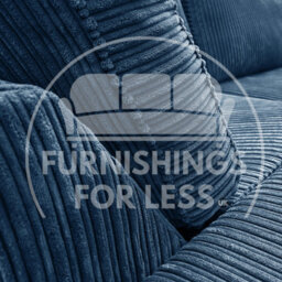 Furnishings For Less UK Bishop Marine Blue U Shaped Soft Fabric Jumbo Cord Detachable 5 Seater Large Sofa - thumbnail 4