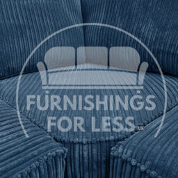 Furnishings For Less UK Bishop Marine Blue U Shaped Soft Fabric Jumbo Cord Detachable 5 Seater Large Sofa - thumbnail 2