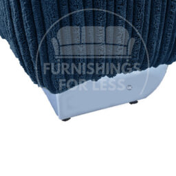 Furnishings For Less UK Bishop Marine Blue U Shaped Soft Fabric Jumbo Cord Detachable 5 Seater Large Sofa - thumbnail 6