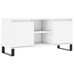 Berkfield Sturdy Tv Cabinet White 104X35X50 Cm Engineered Wood - thumbnail 1