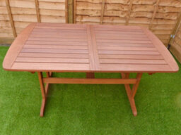 Hardwood 9 Piece Garden Dining Set With 8 Reclining Chairs And Extendable Table - Easy, Quick Assembly - thumbnail 3