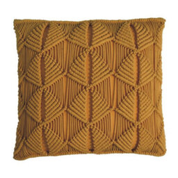 Artisan Furniture Solid Wood Esmi Cushion Set Of 2 - Mustard - thumbnail 3