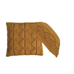 Artisan Furniture Solid Wood Esmi Cushion Set Of 2 - Mustard