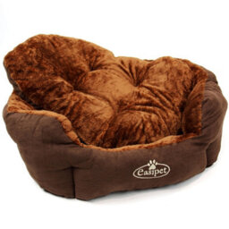 Actiaspet Brown Faux Suede Pet Bed Large - thumbnail 5