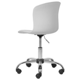 Beliani Desk Chair Vamo Faux Leather White - thumbnail 6